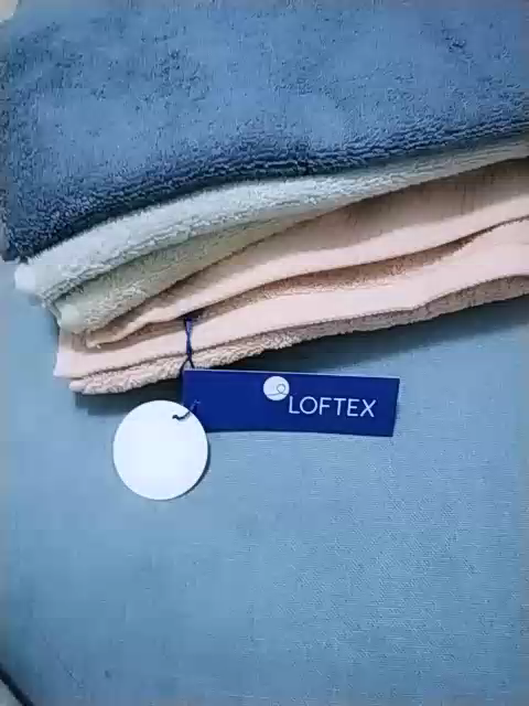 亚光(LOFTEX) 家纺毛巾 纯棉素色加厚加大毛巾可悬挂布标家庭组合款 多款组合34*72cm115g/条 混六条 34*72cm晒单图