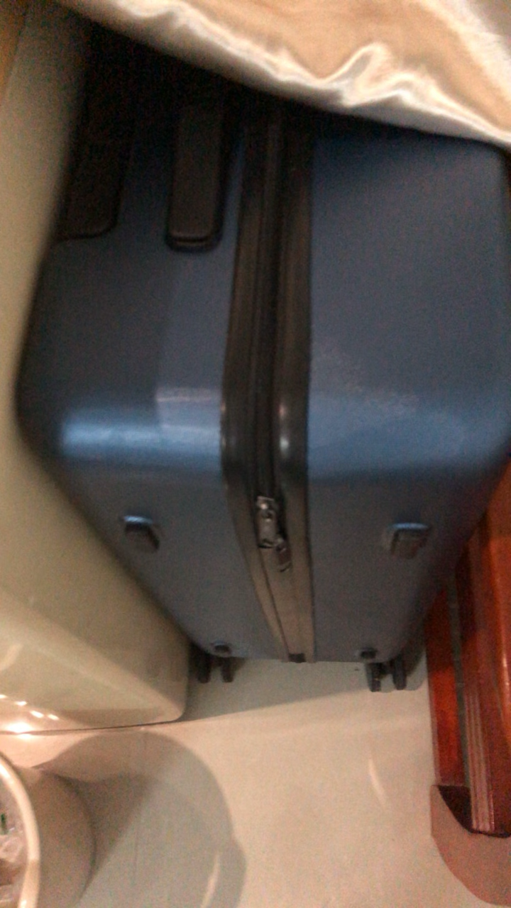90分旅行箱1A（26英寸）极光蓝 男女万向轮登机行李箱晒单图
