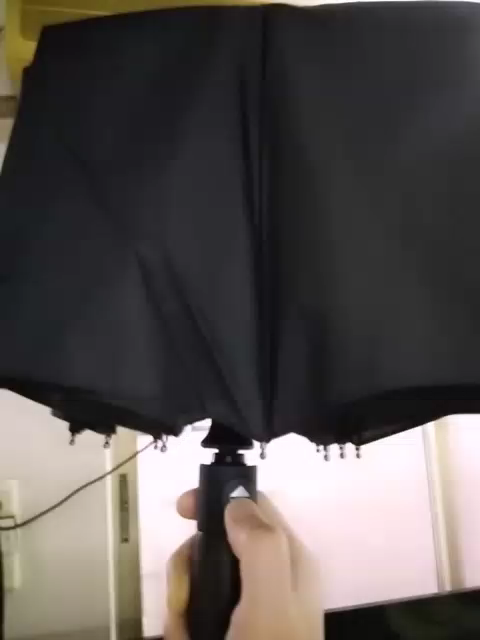 苏宁极物 超大自动折叠伞 黑色晒单图
