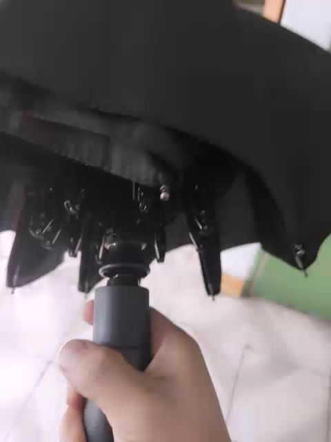 苏宁极物 超大自动折叠伞 黑色晒单图