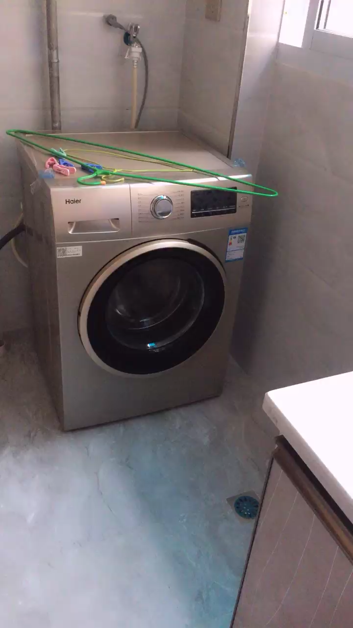 Haier/海尔洗衣机 8公斤 智能变频 金色滚筒 全自动洗衣机EG8012B919GU1晒单图